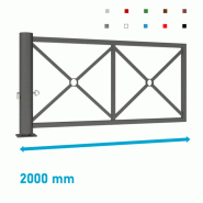 Barrière tournante décorative