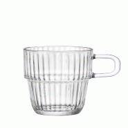 Bormioli Rocco Grand mug en verre avec anse, série Barshine, 0,315 litre - GL8906315
