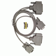 CHAUVIN ARNOUX - Câble de communication avec connecteur 9 points DB9 femelle et connecteur 25 points femelle à chaque extrémité