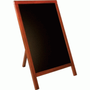 Chevalet ardoise acajou 3 pieds - L.55xH.85cm - résistant aux rayures et UV