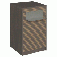 Comptoir Vertigo H T01naturel solo L60cm 1 tabl.Couliss.2tabl.Amovibles noyerfo