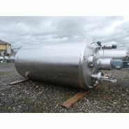Cuve GOAVEC 12000 L - CUV382 - Inox 304 L - Agitation centrale et tri-pâle - 1999