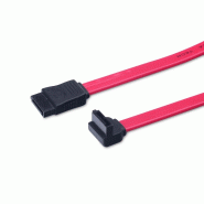 DIGITUS Câble de raccordement SATA, SATA - SATA, 0,5 m, rouge - rouge AK-400104-005-R