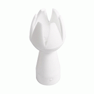 Douille pour siphon crème forme tulipe plastique blanc - par 50