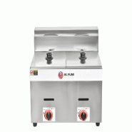 Friteuse à gaz sans robinet en acier inoxydable 440 x 570 x 530 mm | EL FUMI - sz-72