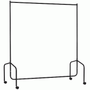 Helloshop26 - Portant à vêtements sur roulettes tringle 150 x 60 x 170 cm charge 140 kg gain de place mobile industriel en acier 21_0000105 - acier