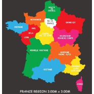 Jeux thermocollés - Régions de France - Référence BTJT09 Jeux thermocollés - Régions de France - Référence BTJT09
