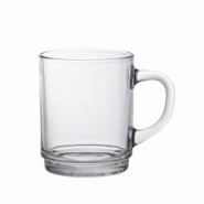 Mug Versailles Lys transparent 26 cl x6 -  260 cl Rond Verre Duralex 7.2x7.2 cm - transparent verre 4020AR06A1111