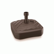 Prosperplast - Pied de parasol carré en polyéthylène à rayures, 39 x 39 x 13 cm, couleur chocolat - marron plastique ZA1229