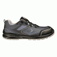 Safety Jogger - Chaussures de sécurité basses sportives anti-perforation avec embout en acier CADOR noir et gris S1P Noir / Gris Taille 47 - 47 noir