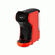 SOGO Machine à Café Espresso 3‑en‑1 Multi‑Capsules Rouge 19 Bar 0,6L 1450W pour Extraction Crémeuse et Large Compatibilité - rouge plastique