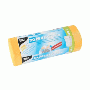 Starpak 20 sacs poubelle avec cordon de serrage, HDPE 60 l 71 cm x 64,5 cm jaune - jaune plastique polypropylène 14197
