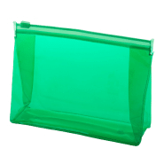Trousse à maquillage zippée en PVC transparent - Couleur verte - 24.4g Trousse à maquillage zippée en PVC transparent - Couleur verte - 24.4g