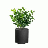 Vase Cylindrique Rond En Résine Pour Plantes D'Intérieur Et D'Extérieur, Modigliani Gris, 36X35 Cm - gris 8055829983074