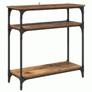 VidaXL Table console Bois Ancien 75 x 29 x 75 cm Bois d'ingénierie Modèle Aero Panorama Riviera - 882202