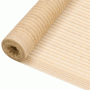 VidaXL Filet brise-vue Beige 1x50 m PEHD 75 g/m² Modèle Patio Luminor - 149427