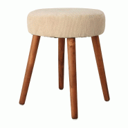 WellHome - Tabouret 35x45 cm beige - WH15217