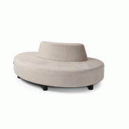 Banquette "NUBI" - NB PO18 IN - forme haricot avec dossier intérieur (180cm)