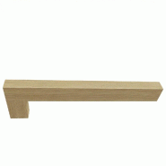 Barre horizontale Oslo avec equerre 6x10x160 cm - frêne de Scandinavie