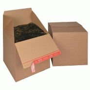 Boîte d'expédition antiforçage fond auto Eurobox L 394x394x387mm