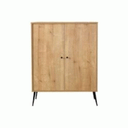 Buffet en aggloméré Calvin 2 portes Hanah Home - marron 8684283661794 Buffet en aggloméré Calvin 2 portes Hanah Home - marron 8684283661794