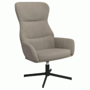 Chaise de relaxation Gris clair Velours Modèle Orion Prime - 341108 Chaise de relaxation Gris clair Velours Modèle Orion Prime - 341108
