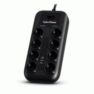 CyberPower P0820SUF0-DE Parafoudre Noir 8 prises AC 200 - 250 V 1,8 m - noir P0820SUF0-DE