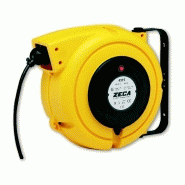 Enrouleur de câble 9 m 3G 2,5 mm² 230V Polypropylène avec enrouleur automatique et support mural pivotant Zeca 4325