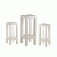 Ensemble JUT table + 2 tabourets - ice