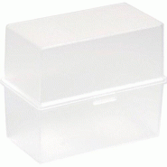 Exacompta Boîte à fiches MEMO-BOX Office, format A7, coloris cristal - 9002493040946_0