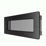 Grilles blanche ou noir 18x7cm avec cadre rectangle / Dixneuf - Acier noir