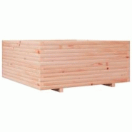 Helloshop26 - Jardinière bac lit surélevé plantes fleurs terrasse jardin 110 x 110 x 49,5 cm bois massif de douglas marron 02_0037322 - 3000213835113 Helloshop26 - Jardinière bac lit surélevé plantes fleurs terrasse jardin 110 x 110 x 49,5 cm bois massif de douglas marron 02_0037322 - 3000213835113