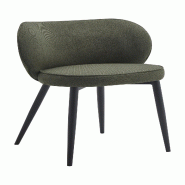 Mobiliara Lot de 2 Chaises Marie Vert – Assise Mousse Haute Densité, Piètement Acier Époxy Dublin, Design Contemporain - vert polyester A06611/01