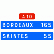 Panneau directionnel D61b - autoroute Panneau directionnel D61b - autoroute