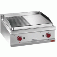 Plaque de cuisson gaz 1/2 lisse 1/2 rainurée - Diamond - 0615402107792