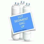 Renouvellement annuel - 3 Filtres UF Columbia-vortex - Sédiment, Membrane UF, Reminéralisant Renouvellement annuel - 3 Filtres UF Columbia-vortex - Sédiment, Membrane UF, Reminéralisant
