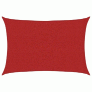 Voile d'ombrage 160 g/m² Rouge 2,5x3,5 m PEHD Modèle Patio Boréal - 311618