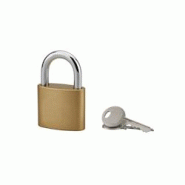 Cadenas à clé, intérieur, ovale, 50 mm, anse acier cémenté, 3 clés - SP - doré 3150268860506 Cadenas à clé, intérieur, ovale, 50 mm, anse acier cémenté, 3 clés - SP - doré 3150268860506