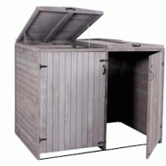 Décoshop26 - Abri de poubelles extérieur conteneurs à ordures jusqu'à 4 bacs 126x158x98 cm en bois certifié FSC gris anthracite 04_0005611 - gris Décoshop26 - Abri de poubelles extérieur conteneurs à ordures jusqu'à 4 bacs 126x158x98 cm en bois certifié FSC gris anthracite 04_0005611 - gris
