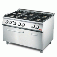 Fourneau 6 feux et four gaz 700 gm70/120cfg - PGN083