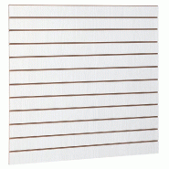 Panneau rainuré R10 L120xP120cm épaisseur 18mm - bois blanchi