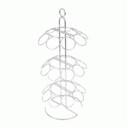 Support en métal argent pour 27 cônes Ø18x42,5cm
