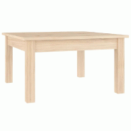 VidaXL Table basse 55x55x30 cm Bois massif de pin Modèle Luna Horizon - 814229
