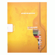 Calligraphe Lot de 25 Cahier Dessin Ligne 7000 17x22, 16p./8 feuilles 90 g/m² piquées, uni - 3210330005515