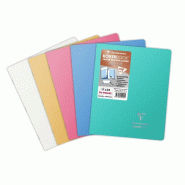 Clairefontaine Lot de 10 Cahier Kover Book Silver 17x22, 96p./48 feuilles 90 g/m² piquées, couv. Métallisées assorties (5), Séyès - 3037929514414