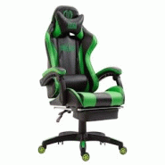 CLP Fauteuil de Bureau Ignite Similicuir Noir / Vert - vert polyester 1925605125 CLP Fauteuil de Bureau Ignite Similicuir Noir / Vert - vert polyester 1925605125