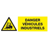 Danger vehicules industriels 330x120mm TALIAPLAST | 626310 Danger vehicules industriels 330x120mm TALIAPLAST | 626310