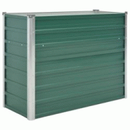 Helloshop26 - Jardinière lit surélevé plantes fleurs jardin acier galvanisé 100 x 40 x 77 cm vert 02_0001088 - 3000074471536 Helloshop26 - Jardinière lit surélevé plantes fleurs jardin acier galvanisé 100 x 40 x 77 cm vert 02_0001088 - 3000074471536