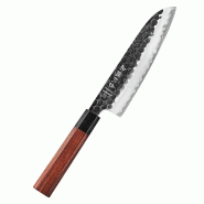Hezhen - Couteau Santoku en acier composite - Série PM8S Retro - multicolore PM8S-RS
