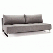 INNOVATION LIVING  CANAPÉ DESIGN SUPREMAX DELUXE EXCESS LOUNGER GRIS TWIST CHARCOAL CONVERTIBLE LIT 155*200 CM